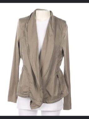 Marc Cain Silky Open-Front Utility Jacket